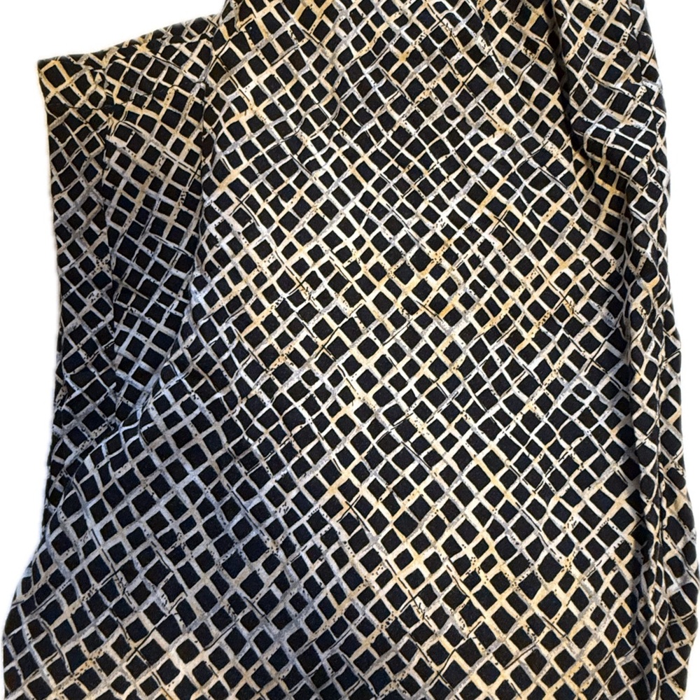 Vintage Geometric Pattern Pant 100% Rayon
